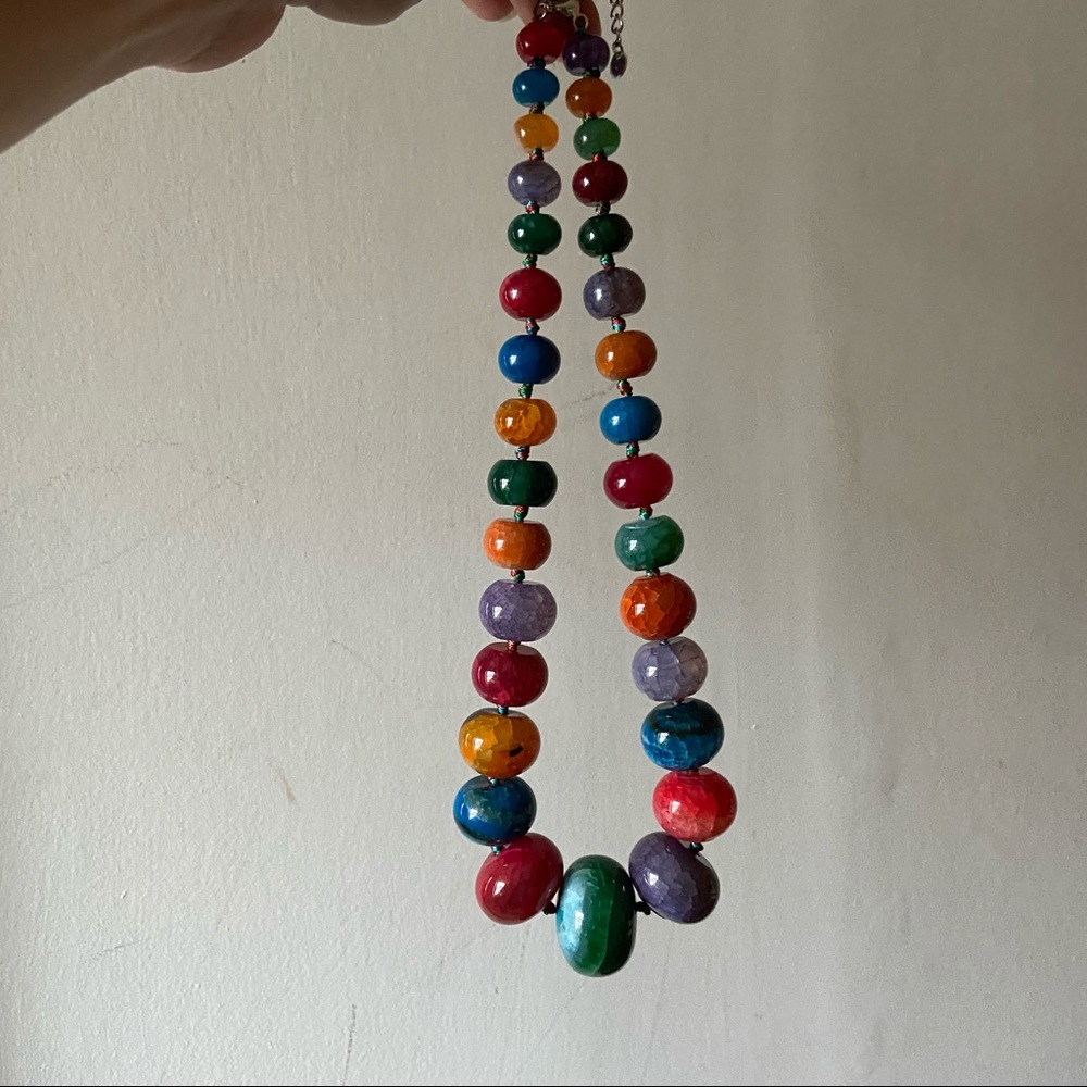 Colorful Statement Necklace - Picture 5 of 5